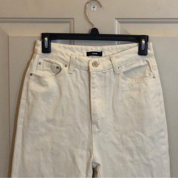 Woman’s Rare Size M Aerin White Jeans - Picture 2 of 9